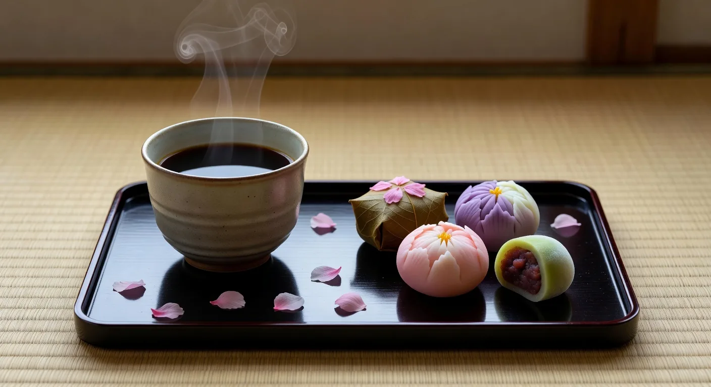 Coffee and wagashi pairing